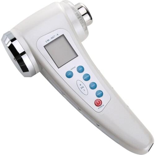 Ultrasonic Face Massager 1Mhz&3Mhz 7 Colors LED Light Facial Photon Ultrasound Therapy Skin Care Body Slim Anti Cellulite Beauty