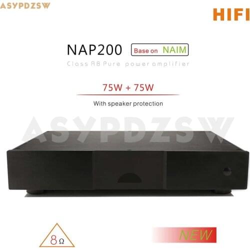 HIFI NAP200 Power amplifier Base on UK NAIM With SPK protection 75W+75W 8R