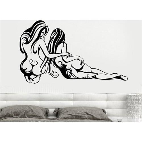 Vinyl wall applique sexy female abstract girl Wall Decals living Removable Home Decor Art Decor living Wall Sticker J422