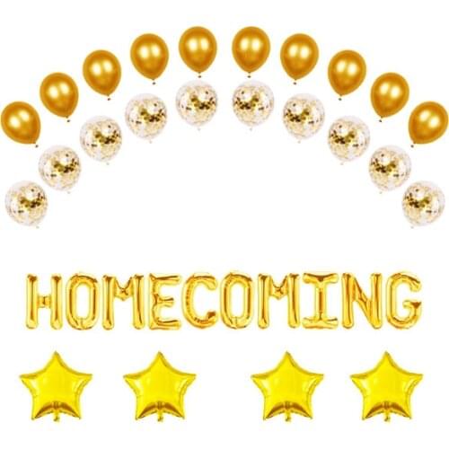 HOMECOMING Letter Mylar Foil Balloon Banner Party Supplies Home Decoration