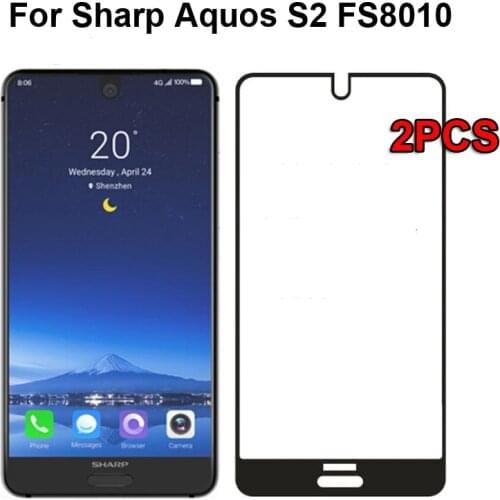 2Pcs 3D Full Cover Screen Protector For Sharp Aquos S2 5.5"inch Protective Film Tempered Glass For Sharp Aquos S2 FS8010 Film