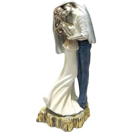 Zayton Kissing Lover Statuettes Wedding Statue Decoration Anniversary Souvenirs Figurines Ornaments For Home Couple Gift