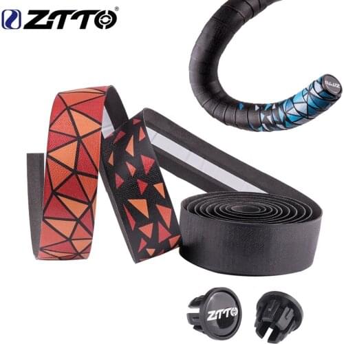 ZTTO Road Bike Bar Tape Handlebar EVA PU Tape High Quality Durable Shock-Proof Road bike High Toughness Bartape With Bar Plug