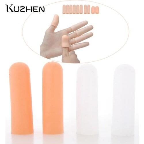 1 Pair Silicone Finger Protector Portable Toe Tube Reduce Cracked Skin Pain By Corn Blisters Gel Finger Protector