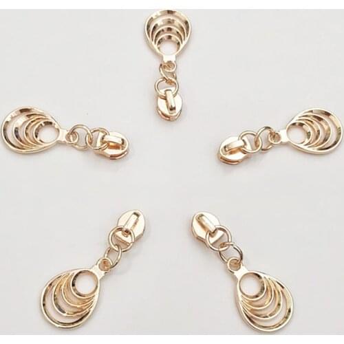 10PCS 5# Repair Kits Zipper Pull Metal Sliders Zipper Head DIY Handmade Garment Bag Suitcase Repair Accessories