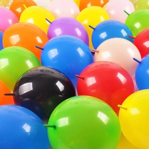 50 100pcs 10inch Thick Tail Balloons Inflatable Latex Balloons Toy for Wedding Birthday Party Christmas Decoration Link Balloon