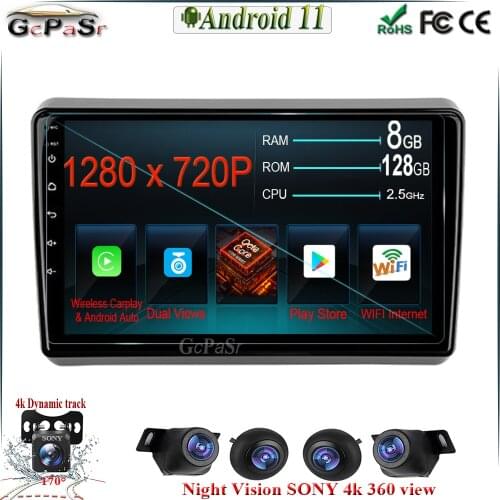 128G 1080P 9" IPS Screen Android 11 Car Radio Multimedia For Dodge Dart (2012 – 2016) Navigation No 2din 2 din DVD BT WIFI