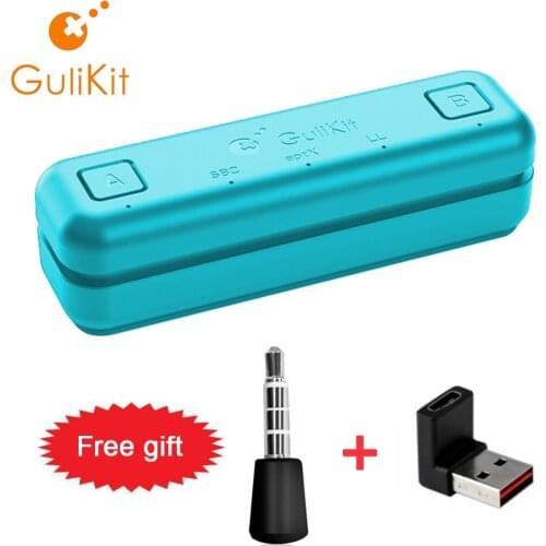 Gulikit NS07 Route Air Bluetooth Audio Adapter USB C Transmitter For Nintendo Switch / Lite PS4 PS5 PC In-game Voice Chat