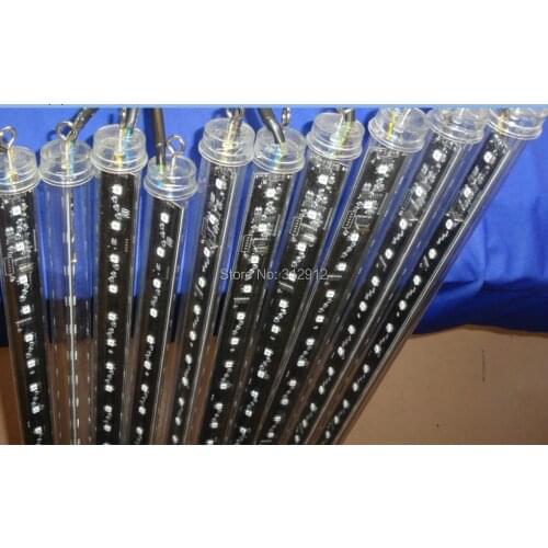 10pcs DMX512 360 3D LED digital meteor tube;3D waterfall lighting tube;1.0m long;16pixes/each tube;IP65;DC12V;24W;30mm diameter