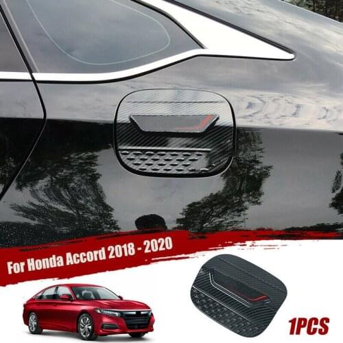 For Honda Accord 2018-2021 Carbon Fiber ABS Fuel Filler Gas Tank Cap Cover Trim car accessories