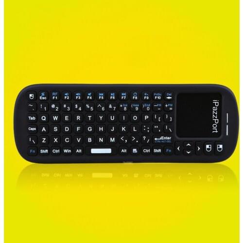 IPazzPort 2.4G RF Mini Wireless Gamespad Handheld Keyboard Touchpad Remote QWERTY Keyboard For X96 Max Plus Smart TV / PC