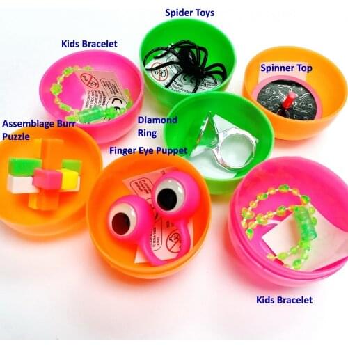 12 pcs 2" Toys Filled Capsules Vending Bulk Mix Prizes toys Pinata Colorful Boys Girls Kids Gift birthday party favor Carnival