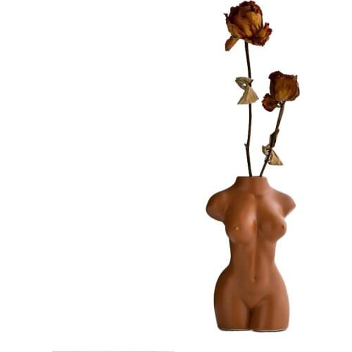 Modern Style Bust Ceramic Vase, Artistic Beauty Home Bedside Table Decoration Vase, Christmas Gift, Birthday Gift
