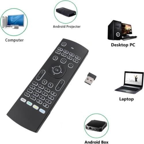 KEBDIU MX3 backlight Voice Air Mouse keyboard Russian English IR Learning keys for Android Smart TV Box PK G30 Remote Control
