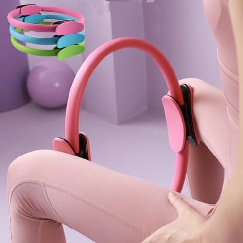 Yoga Pilates Ring Fitness Resistance Magic Circle Body Building Home Gym Exercise Equipment Leg Thigh Trainer Slimming Women