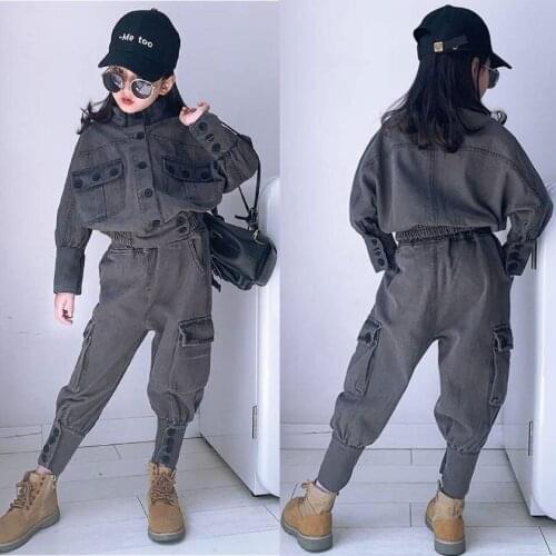 Toddler Kids Girl Clothes 2Pcs Set Spring Long Sleeve Coats Tops +Pant Outfit Child Suit New Fahion Autumn Baby Girls Sets