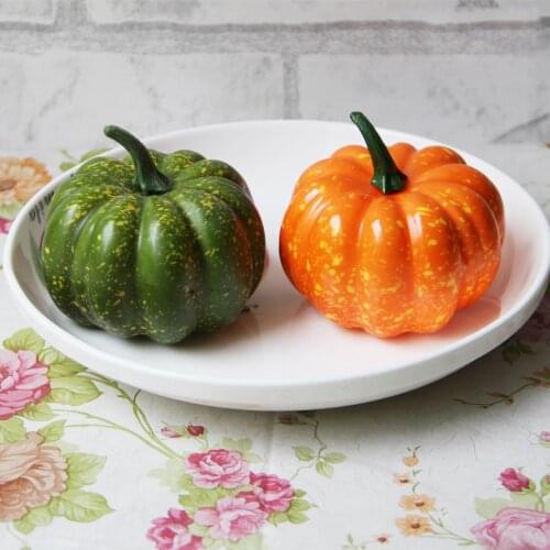 Mini Artificial Foam Pumpkin Halloween Decorations Props Faux Vegetables Garden And Fall Crafts Thanksgiving Centerpieces