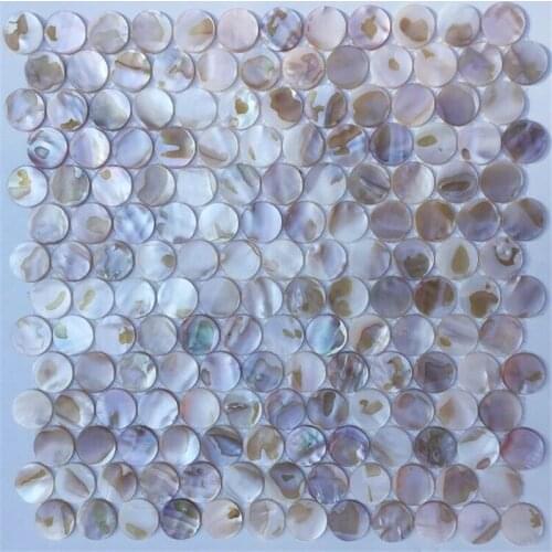 19mm shell mosaic mother of pearl natural colorful kitchen backsplash wallpaper bathroom background shower decorative wall tiles