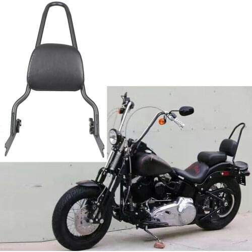 NEW Passenger Rear Sissy Bar Backrest For Harley Sofitail Fatboy Lo Models 2006-2010 2011 2012 2013 2014 2015 Black