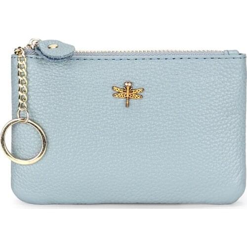 Simple Fashionable Novelty Coin Purses Women Mini Male Female Key Case Storage Credential Clutch Bag Leather Hand Wallet