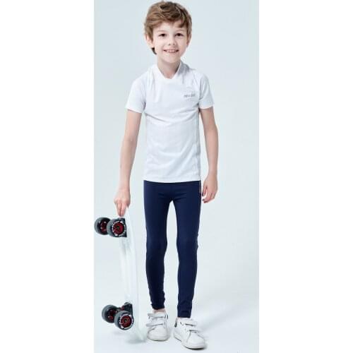 2021 Summer Boys Solid Color Sports Suit Breathable Short Sleeved Cycling Jersey For Kid Quick-Drying Cycling Pants