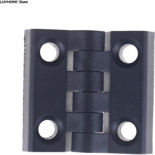 Black 2 Leaves Reinforced Plastic Bearing Butt Hinge 4.8 x 4.8 x 1.0cm
