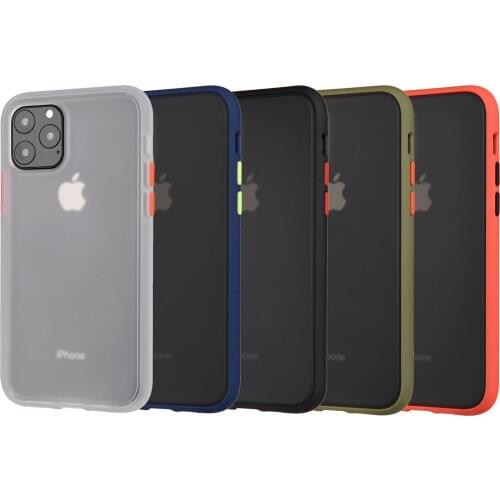 Suitable for Apple 12proMax 11 XR Phantom Matte Skin Color Contrast Mobile Phone Case Protective Cover