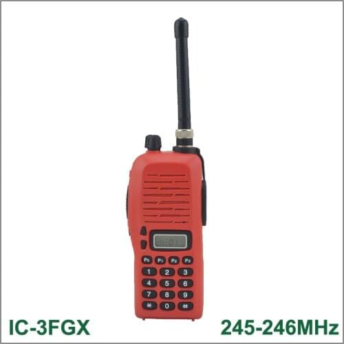 Brand New Walkie Talkie IC-3FGX 245-246MHz 100 Channels 5.5W 100 Channels DTMF Encoder FM Transceiver Two-way Radio