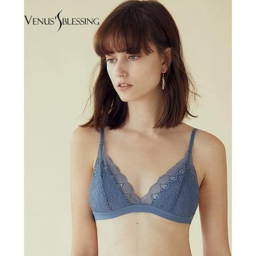 Sexy Women Lace Bras Bralette Bra Push Up 100% Natural silk underwear deporte sujetador reggiseno Free shipping