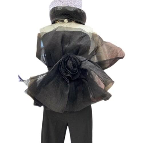 Womens Crop Shirt New Sexy Strapless Backless Slim Fit Slimming Mesh Rose Design Tube Top Ladies Tanks 2021 Summer Party Fit