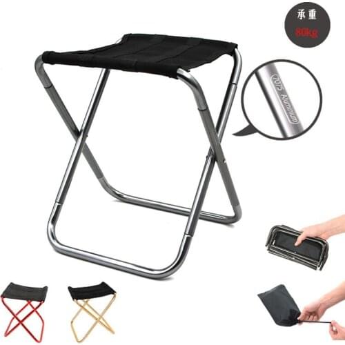 Ultra Light Outdoor Foldable Fishing Chair Portable Camping Hiking Folding Stool Oxford Cloth Mini Picnic Fishing Chair