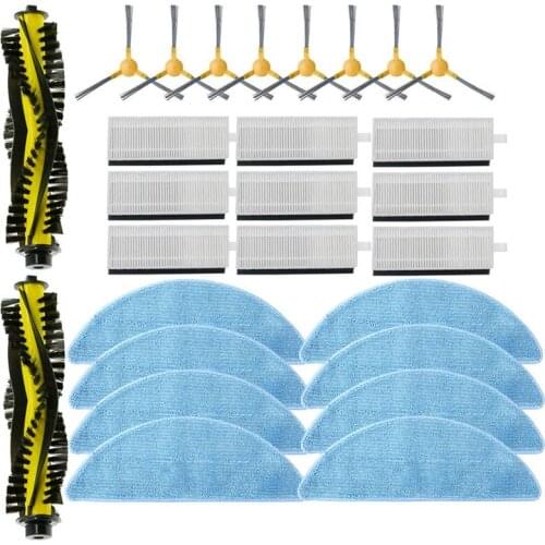 27PCS Vacuum Parts Replacement For Neatsvor X500 Robot Vacuum Cleaner Accessories Kit Main Brush Side Brush Filter Mop