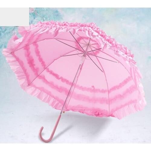 20pcs/lot Princess Lace Sunshade Umbrella Exquisite Sunny And Rainy Long Handle Parasol Tower Shaped Wedding Umbrella SN1386