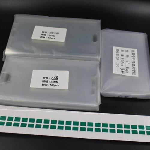 50pcs/lot For Samsung Galaxy S6 edge plus S7 edge Note edge Glass LCD OCA Optical Clear Adhesive Glue Film Sticker with /no hole