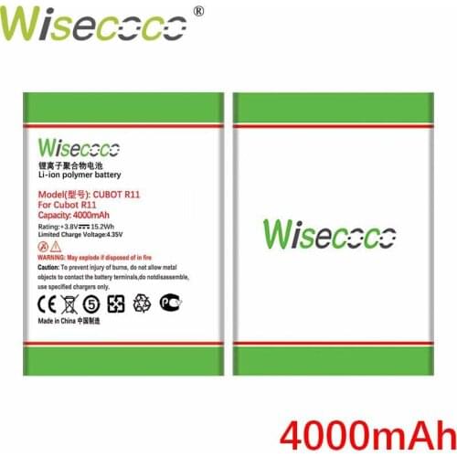WISECOCO 4000mAh R 11 Battery For CUBOT R11 Mobile Phone In Stock High Quality Battery+Tracking Code