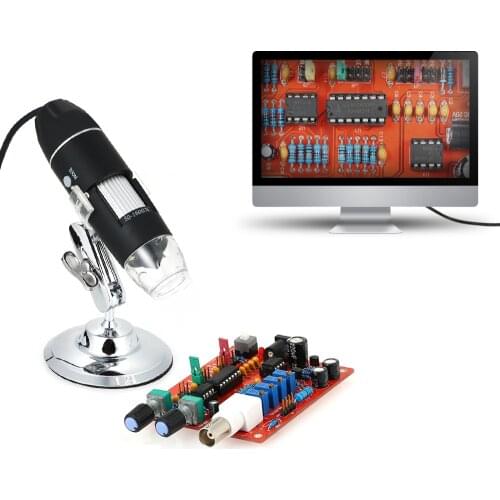 KKmoon 1600X USB Digital Microscope Camera Endoscope 8LED Magnifier with Metal Stand Magnification Endoscope Dropshipping Sales