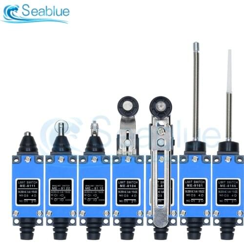 ME-8108 8104 8107 8122 8166 8111 8112 9101 Limit Switch Rotary Adjustable Roller Lever Arm AC 250V 5A Mini Limit Switch