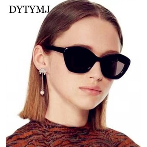 DYTYMJ 2021 Polygon Cateye Sunglasss Women/Men Luxury Brand Eyewear For Women High Quality Glasses Women Gafas De Sol Mujer