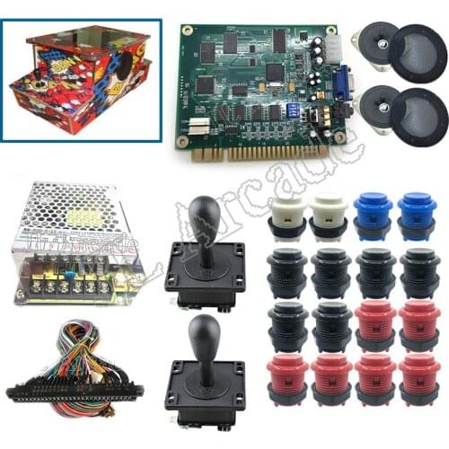 DIY Arcade kit Jamma 60 in 1 game board Classic Arcade Multi Game VGA CGA Vertical Game JAMMA PCB Joystick Kit Jamma L