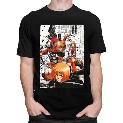 Attack On Titan Armin Arlert Tshirts Men Streetwear Tees Top Cotton T Shirts Short Sleeve Japanese Anime Manga T-shirt Gift Idea