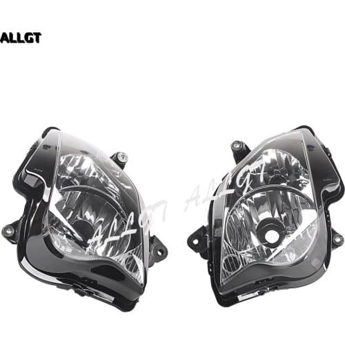 ALLGT Motorcycle Front Headlight Head Lamp Assembly for HONDA VFR800 2002 - 2011 2012 Clear