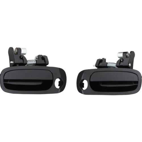 2PCS FRONT PAIR BLACK EXTERIOR door handle for FOR TOYOTA Corolla 1998 1999 2000 2001 2002