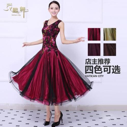 Ballroom Dance Dress Competition Costumes Dresses Standard Dance Dress For Women PerformanceDancewears S M L XL