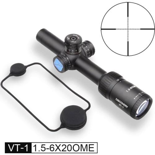 DISCOVERY AR15 Scope Illuminated 1.5-6 Discovery Rifle Rapid Shooting Bird Duck hunting .223rem Clear Sight