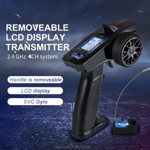 P32 Turbo Racing 91803G-C 2.4G 4CH Vt Systeem Lcd Display Radio Zender Afstandsbediening Met Ontvanger Voor Rc A07 21 Dropship