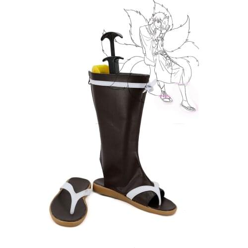 Gintama Sakata Gintoki Gumiho Cosplay Boots Shoes Custom Made