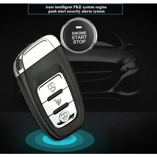 Keyless Start System Car Anti-theft Remote Alarm System Auto SUV Start Button Alarm Keyless Entry Starter Car Accessories 12V