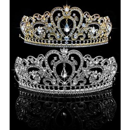 Bridal Princess Women Rhinestone Hair Accessories Tiara Wedding Crown Headband