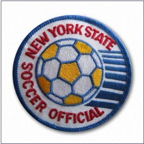 Embroidered Soccer Patches/Garment Labels Made of Various Materials Customized Designs are Welcome MOQ50pcs Free Shipping