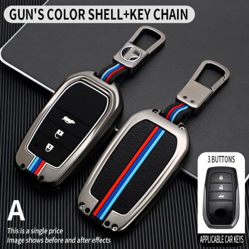 High quality New car key case shell Full cover For Toyota Crown Highlander new Camry RAV4 Carola Leling Prado 2020 Accessories